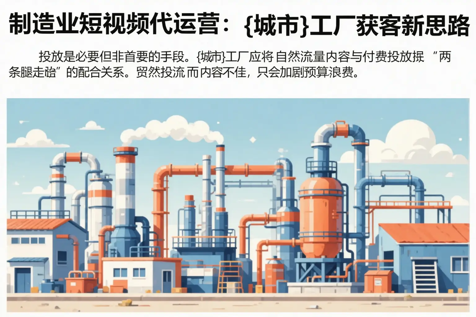 制造业短视频代运营：内黄工厂获客新思路